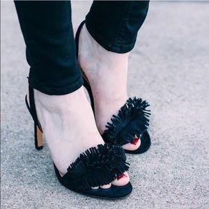 ❤️HP❤️Banana Republic Blk Suede Honey Bis Heel 8.5